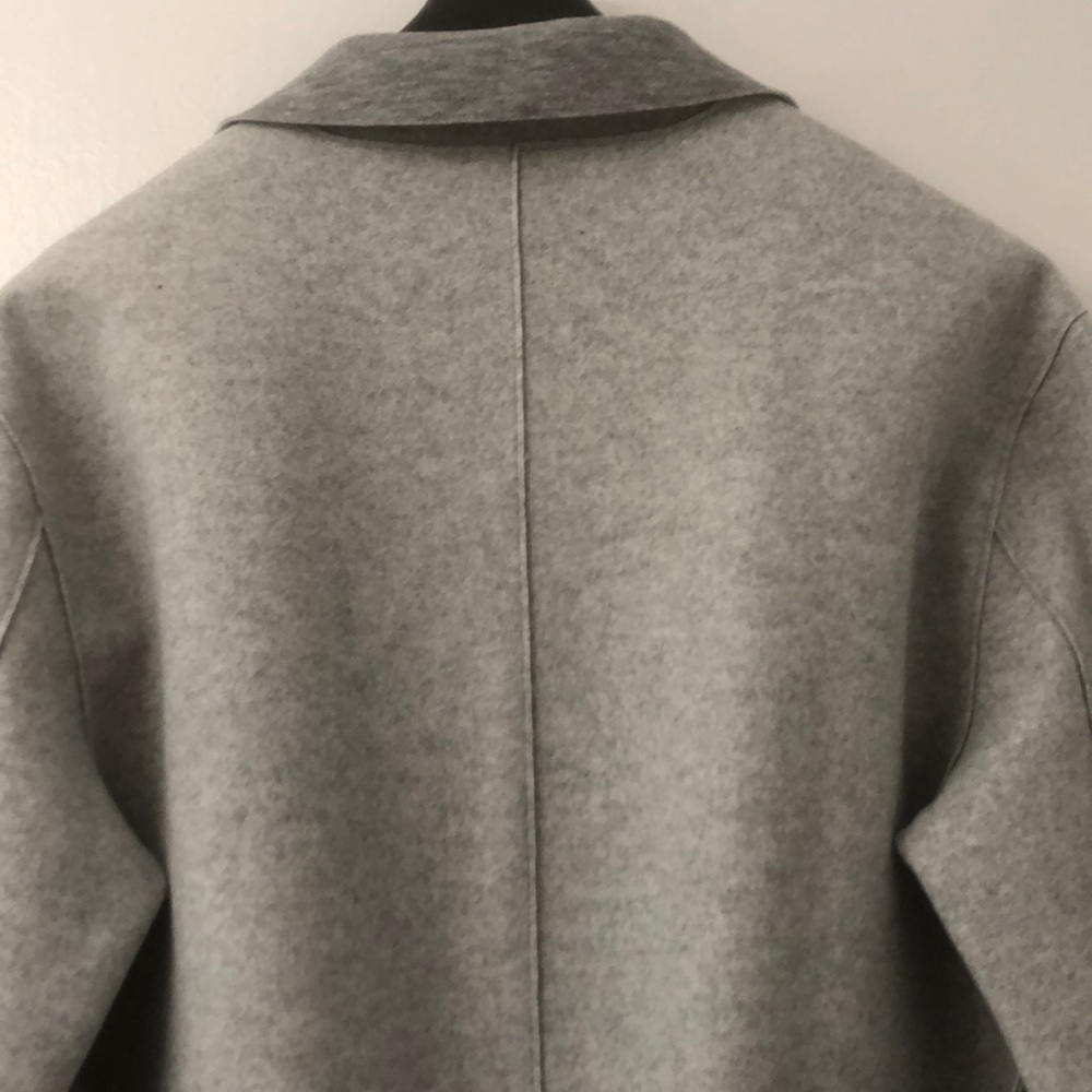 Double Breasted Knit Jacket Heather Grey Bernardo - Picture 5 of 10